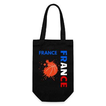 france basketball suporteurs design, basketball - Sac à bouteille - noir - Devant