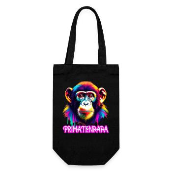 Primate dad - Gift Bag for Bottles - black - Front