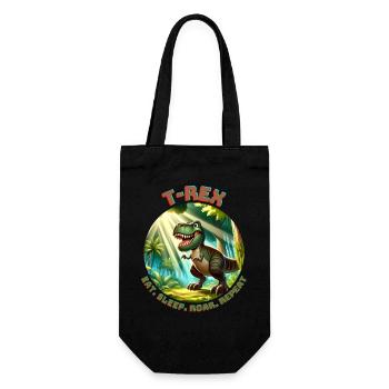 T Rex9 - Geschenkbeutel für Flaschen - Schwarz - Vorne