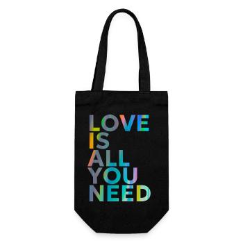 L’AMOUR EST TOUT CE DONT VOUS AVEZ BESOIN - Sac à bouteille - noir - Devant