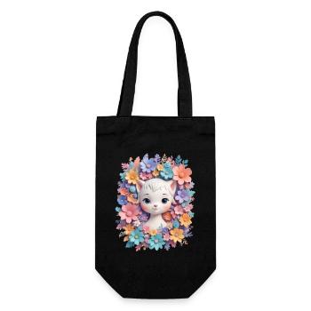 Happy Cat Happy Home - Gift Bag for Bottles - black - Front