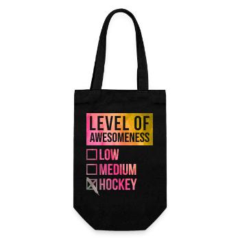 Hockey Hockey Hockey - Gift Bag for Bottles - black - Front
