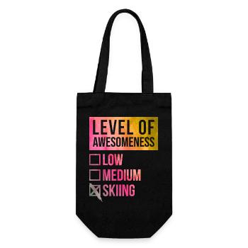 Ski - Gift Bag for Bottles - black - Front