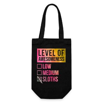Sloth - Gift Bag for Bottles - black - Front