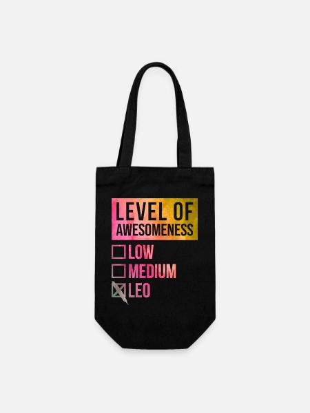 Leo Leo Leo - Gift Bag for Bottles - black