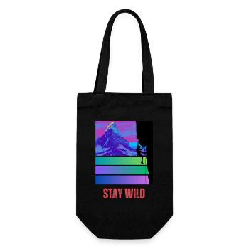 Restez sauvage - Sac à bouteille - noir - Devant