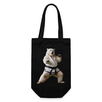 Ours polaire sportif - Sac à bouteille - noir - Devant