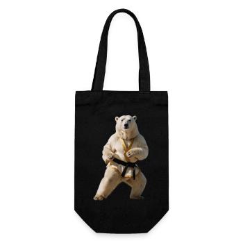 Ours polaire sportif - Sac à bouteille - noir - Devant