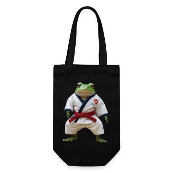 Grenouille sportive - Sac à bouteille - noir - Devant