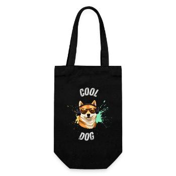 Vêtements pour chiens cool : Cool Design Dog Lovers - Sac à bouteille - noir - Devant