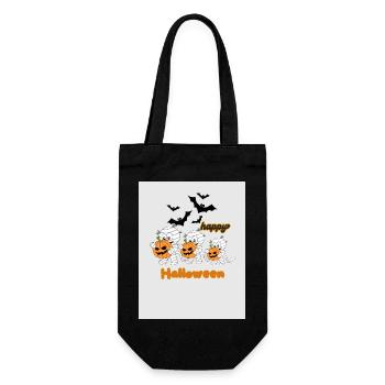 Halloween 🎃 - Geschenkbeutel für Flaschen - Schwarz - Vorne