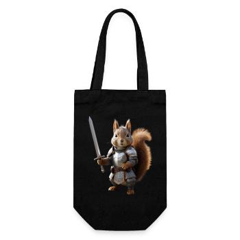 Squirrel Knight Sword 3 - Gift Bag for Bottles - black - Front