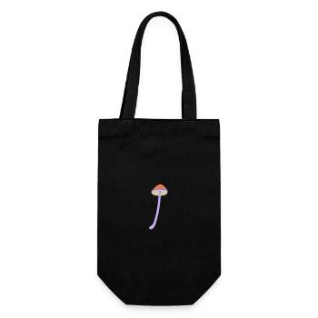 Magic mushroom - Geschenkbeutel für Flaschen - Schwarz - Vorne