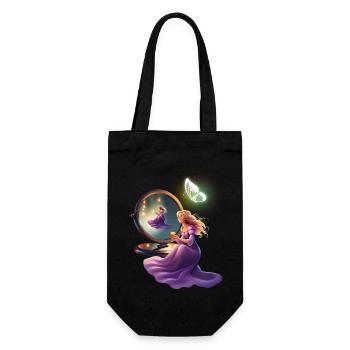 Princesse devant le miroir - Sac à bouteille - noir - Devant