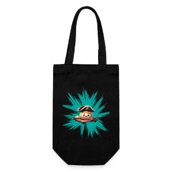 Yeast dumpling on graffiti - Gift Bag for Bottles - black - Front