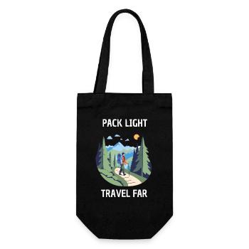PACK LIGHT TRAVEL FAR - Gift Bag for Bottles - black - Front