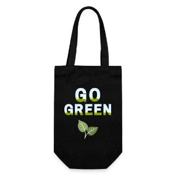 Passez au VERT - Sac à bouteille - noir - Devant
