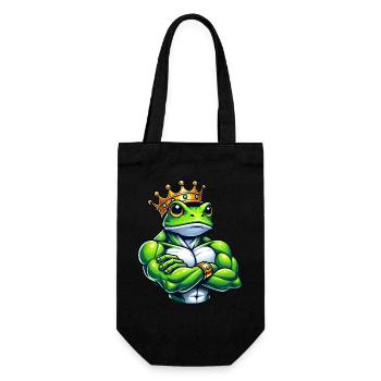 Muscular Frog Prince Entraînement de remise en forme - Sac à bouteille - noir - Devant