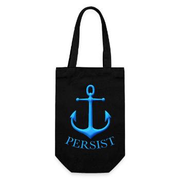 persist - Geschenkbeutel für Flaschen - Schwarz - Vorne