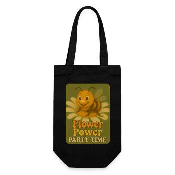 Bees Party Time - Gift Bag for Bottles - black - Front