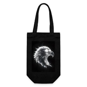 Eagle Silhouette Light Gift - Gift Bag for Bottles - black - Front