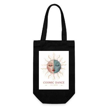 Cosmic Dance Spirituell Geschenk - Geschenkbeutel für Flaschen - Schwarz - Vorne
