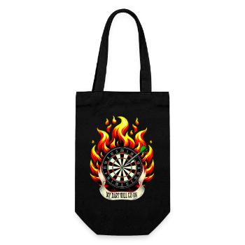Chemise de fléchettes Ma fléchette va continuer - Sac à bouteille - noir - Devant