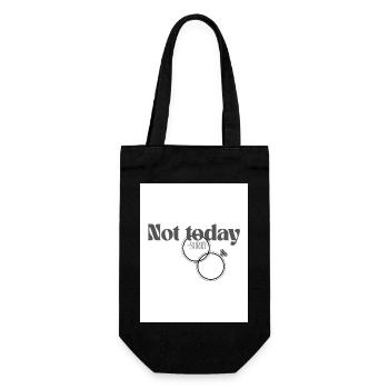 Not today sorry - Gift Bag for Bottles - black - Front