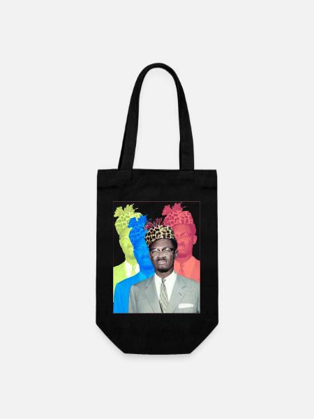Patrice Lumumba - Geschenkbeutel für Flaschen - Schwarz
