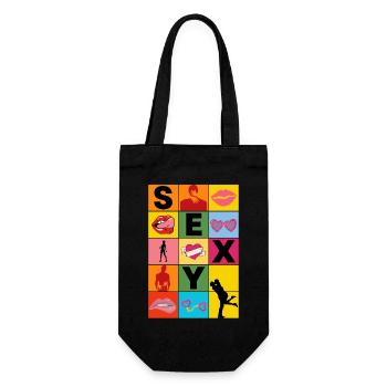 SEXY - Gift Bag for Bottles - black - Front