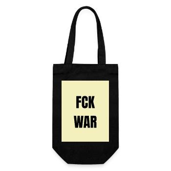 FCK WAR - Sac à bouteille - noir - Devant