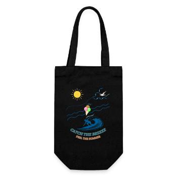 Summer feeling - Gift Bag for Bottles - black - Front
