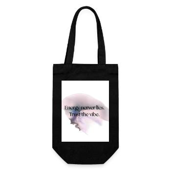 True Vibes - Geschenkbeutel für Flaschen - Schwarz - Vorne
