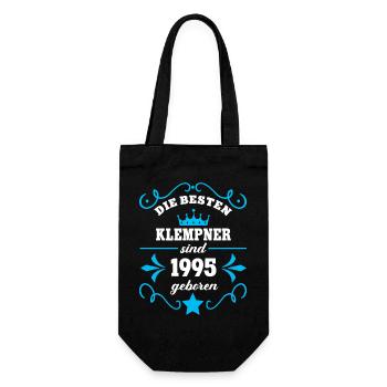 Plumber Birthday Born 1995 Colleagues Born - Gift Bag for Bottles - black - Front