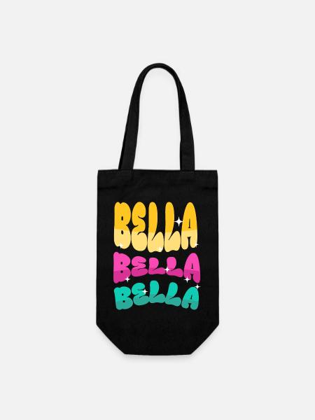 Bella - Geschenkbeutel für Flaschen - Schwarz