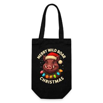 Chasse aux cadeaux de Noël pour chasseurs de sanglier sauvages - Sac à bouteille - noir - Devant