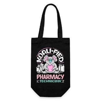 Apotheker Pharmazeutisch-technischer - Geschenkbeutel für Flaschen - Schwarz - Vorne