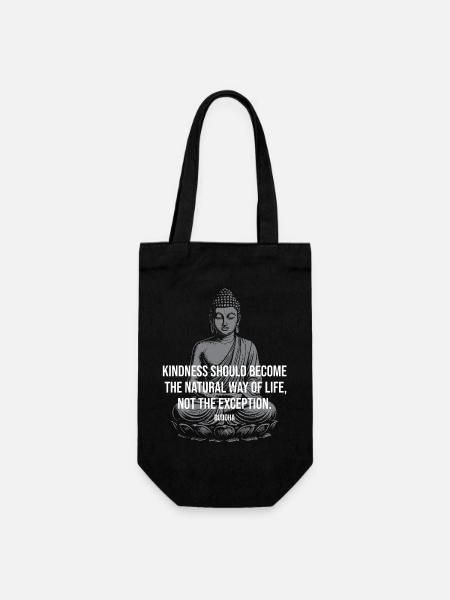 La bonté du Bouddha : Vie naturelle - Sac à bouteille - noir