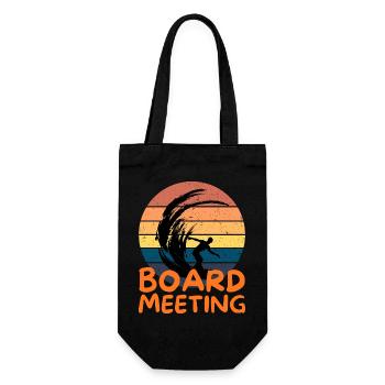 Surfing Board Meeting - Gift Bag for Bottles - black - Front