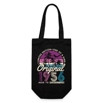 70e anniversaire 1956 Vintage Born Retro - Sac à bouteille - noir - Devant
