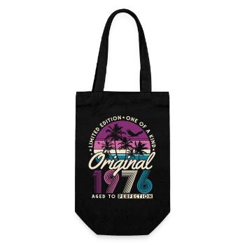 Cadeau d’anniversaire pour le 50e anniversaire 1976 Vintage Retro - Sac à bouteille - noir - Devant