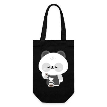 Panda Barista Coffee Brew - Gift Bag for Bottles - black - Front