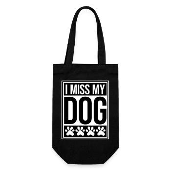 Mon chien Dog Amamant Dog Love Logo de blague - Sac à bouteille - noir - Devant