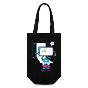Escape Key Hero Retro Gamer Keycap - Sac à bouteille - noir - Devant