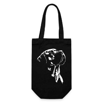 Silhouette de chien Boerboel Wilsigns - Sac à bouteille - noir - Devant