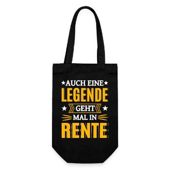 Legend retired - Gift Bag for Bottles - black - Front