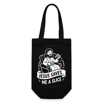 Jésus me garde une part drôle - Sac à bouteille - noir - Devant