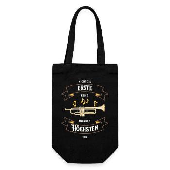 Nicht die Erste Reihe Aber - Geschenkbeutel für Flaschen - Schwarz - Vorne