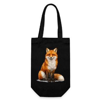 Fox - Gift Bag for Bottles - black - Front