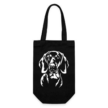 Gonczy Polski Kopf "Black Edition" - Geschenkbeutel für Flaschen - Schwarz - Vorne